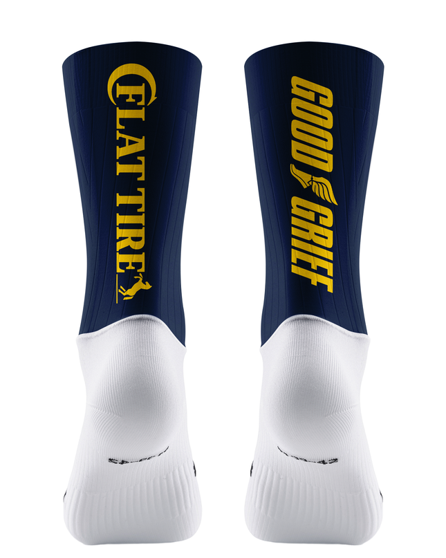 ROCKBROS "Flat Tire" Satirical Parody Aero Cycling Socks