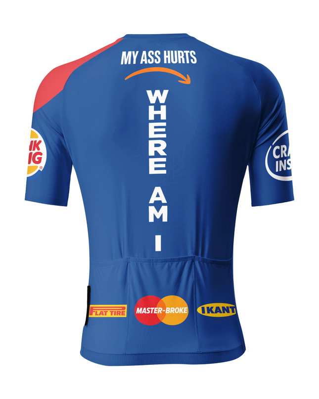 ROCKBROS Men's "Very Tired" Club Classics Pro Aero Jersey