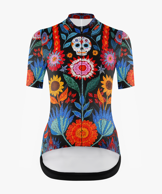 RockBros Women's Mexican Folk Art Cycling Jersey