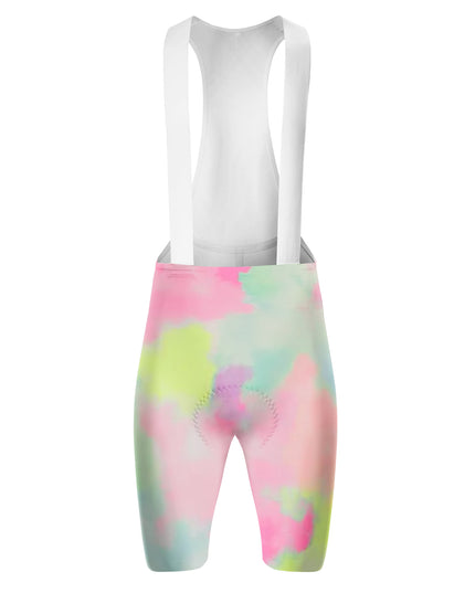 ROCKBROS Women Neon Watercolor Bib Cycling Shorts