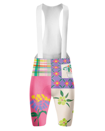 ROCKBROS Women's Retro Patchwork Floral Short Sleeve Cycling Set