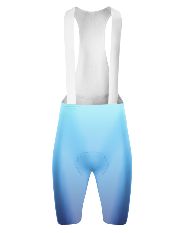 ROCKBROS Women Neon Blue Gradient Bib Shorts