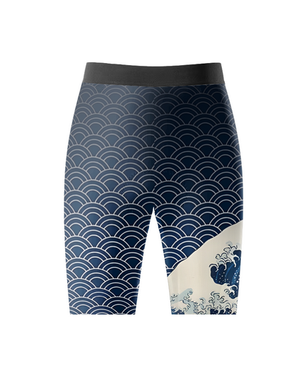 ROCKBROS Men's Ocean Surge Pattern Pro Cycling Shorts