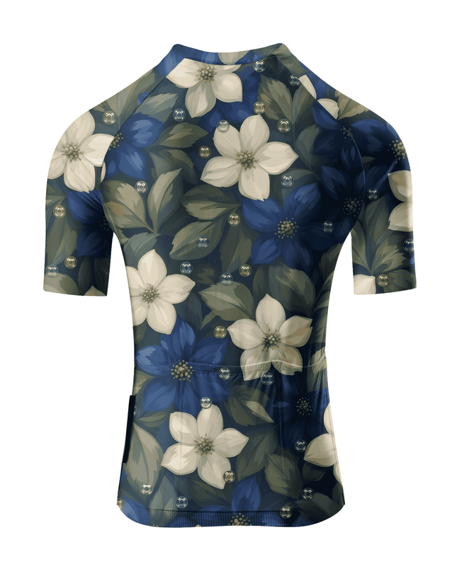 ROCKBROS Women's Midnight Floral Dewdrop Cycling Jersey