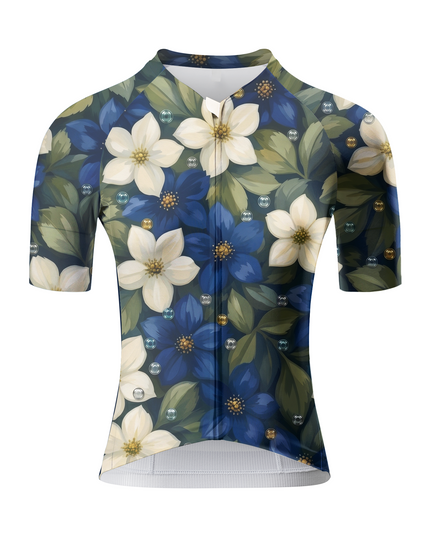 ROCKBROS Women's Midnight Floral Dewdrop Cycling Jersey