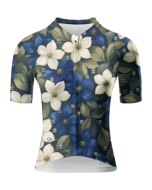 ROCKBROS Women's Midnight Floral Dewdrop Cycling Jersey