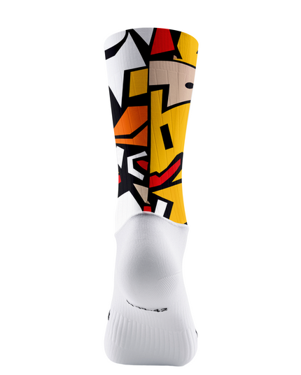 ROCKBROS Abstract Geo Collage High-Elastic Cycling Socks