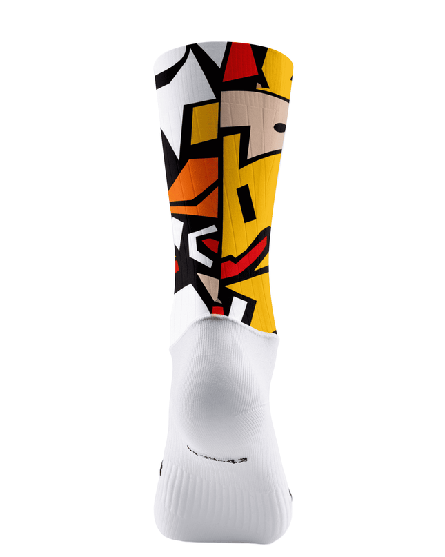 ROCKBROS Abstract Geo Collage High-Elastic Cycling Socks