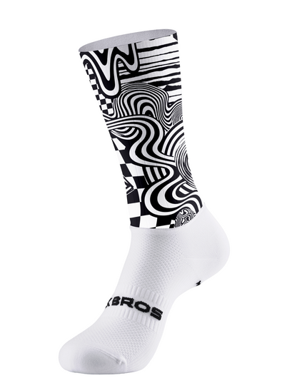 ROCKBROS Monochrome Optical Maze Cycling Socks