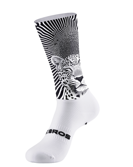 ROCKBROS Women's Leopard Optical Print Cycling Socks