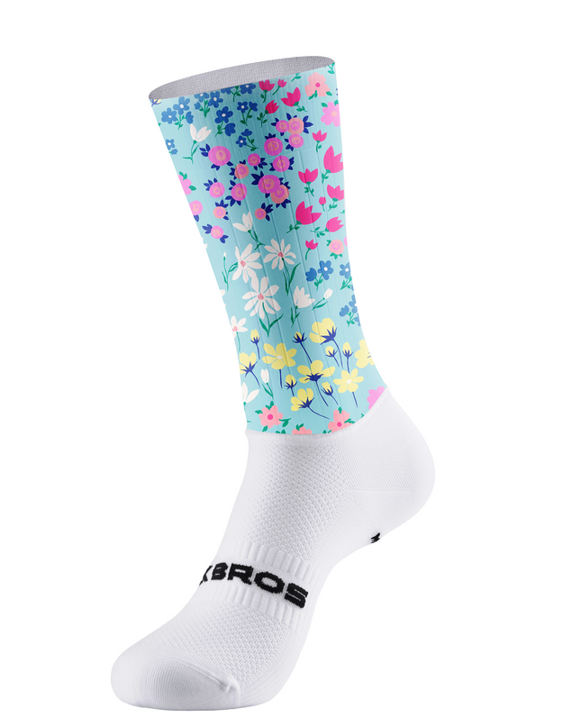 ROCKBROS Pastel Flower Cycling Socks