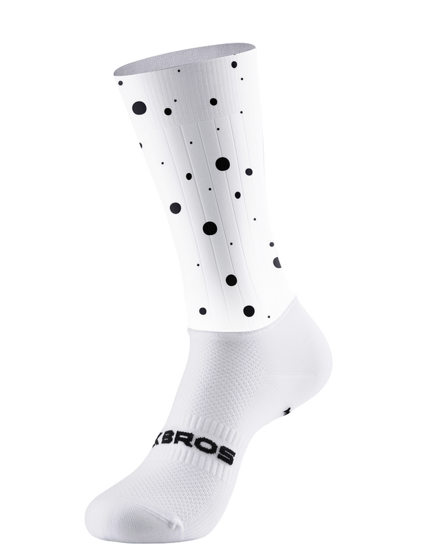 ROCKBROS Modern Black & White Random Polka Dot Socks