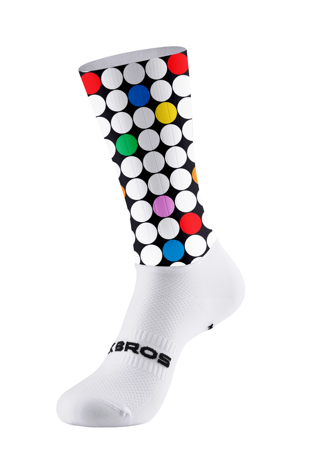 ROCKBROS Pop Art Colorful Polka Dot Cycling Socks