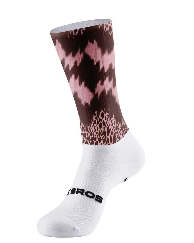 ROCKBROS Women's Wild Cheetah Print Pink & Brown Cycling Set