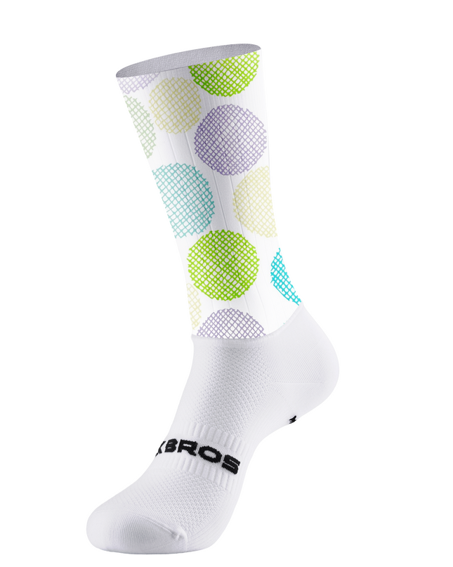 ROCKBROS Women's Colorful Mesh Polka Dot Print Short Sleeve Cycling Set