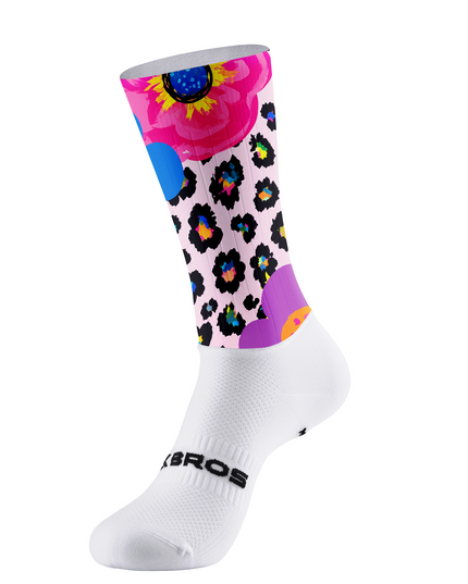 ROCKBROS Leopard Floral Cycling Socks