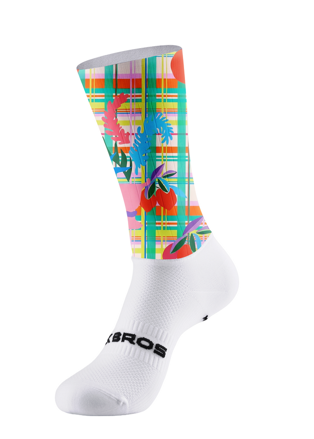 ROCKBROS Women's Colorful Plaid Floral Cycling Set