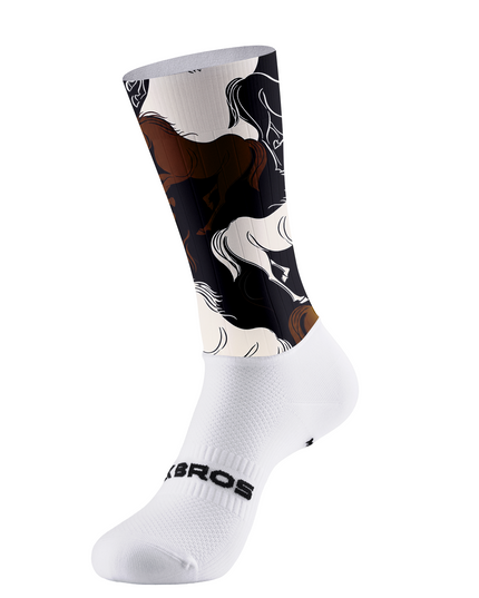 ROCKBROS Equestrian Ink Gallop Cycling Socks