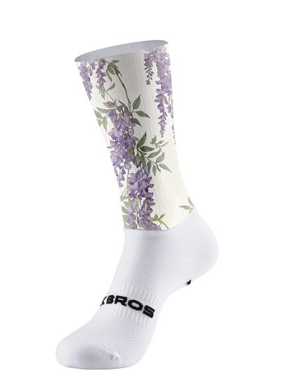 ROCKBROS Women's Wisteria Floral Print Breathable Cycling Jersey