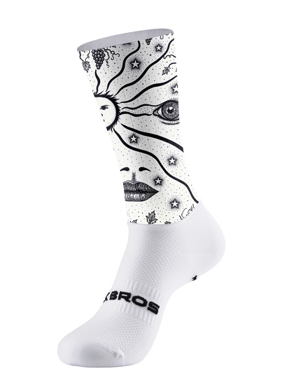 ROCKBROS Women's Moon Eye Astrology Print Cycling Socks