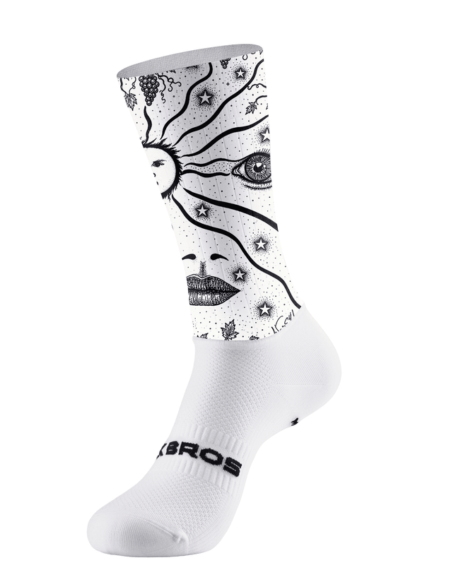 ROCKBROS Women's Moon Eye Astrology Print Cycling Socks
