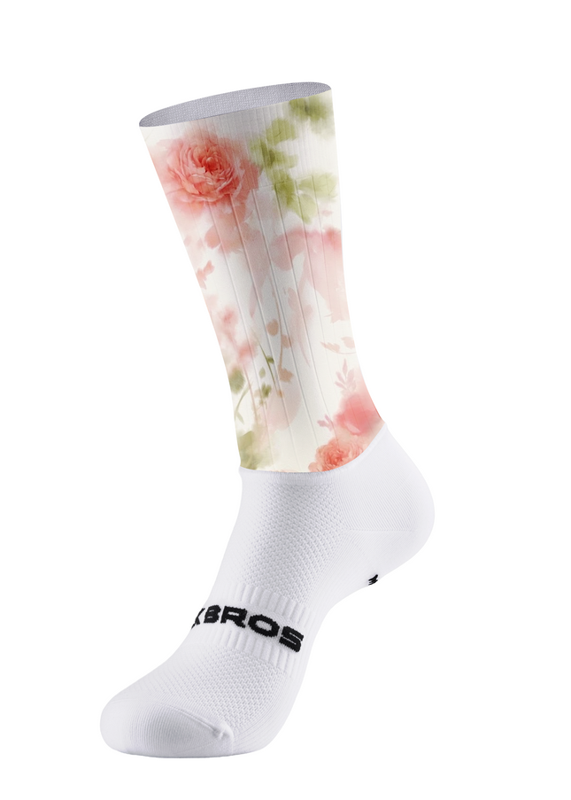 ROCKBROS Watercolor Rose Print Breathable Socks