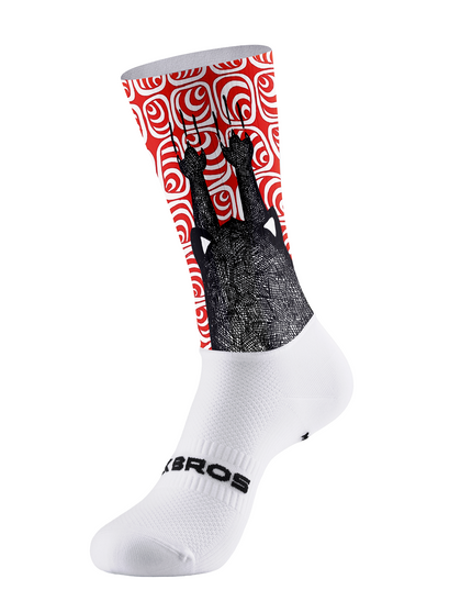 ROCKBROS Hanging Cat Retro Cycling Socks