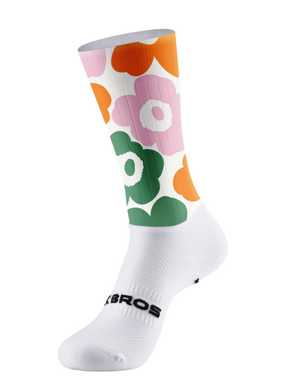 ROCKBROS Spring Multicolor Poppy Floral Cycling Socks