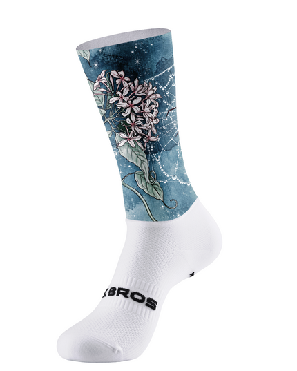 ROCKBROS Women's Floral Night Sky Print Cycling Socks