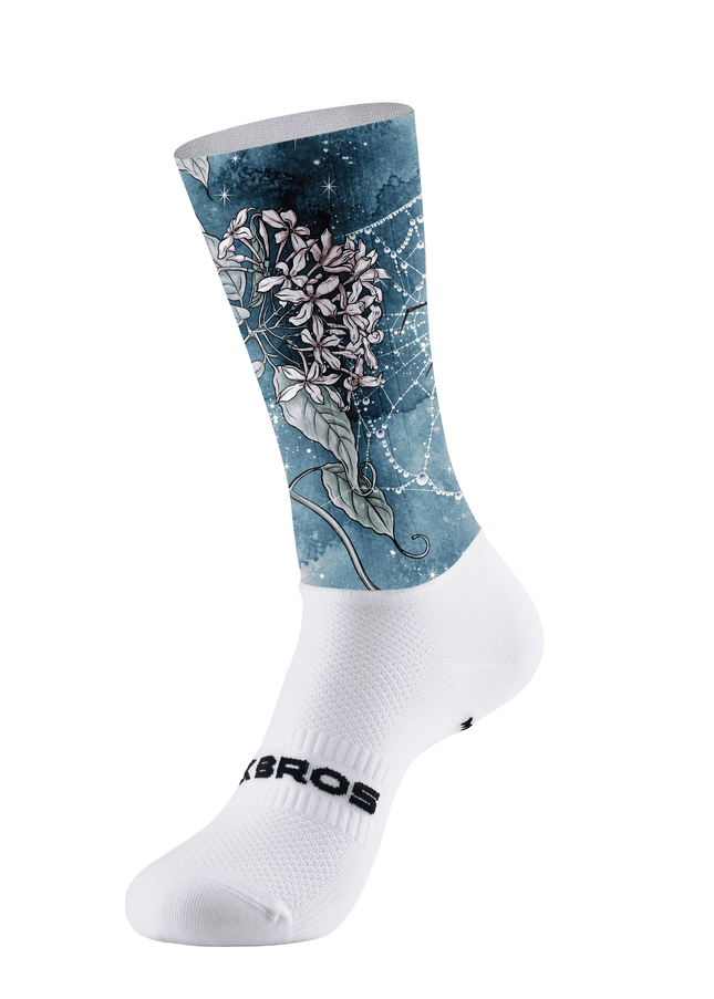 ROCKBROS Women's Floral Night Sky Print Cycling Socks