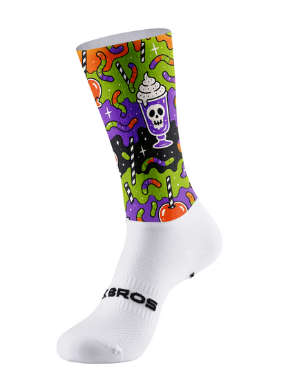 ROCKBROS Halloween Skull Drink Graphic Cycling Socks
