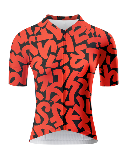 ROCKBROS Women's Bold Graffiti Script Pro Aero Cycling Jersey