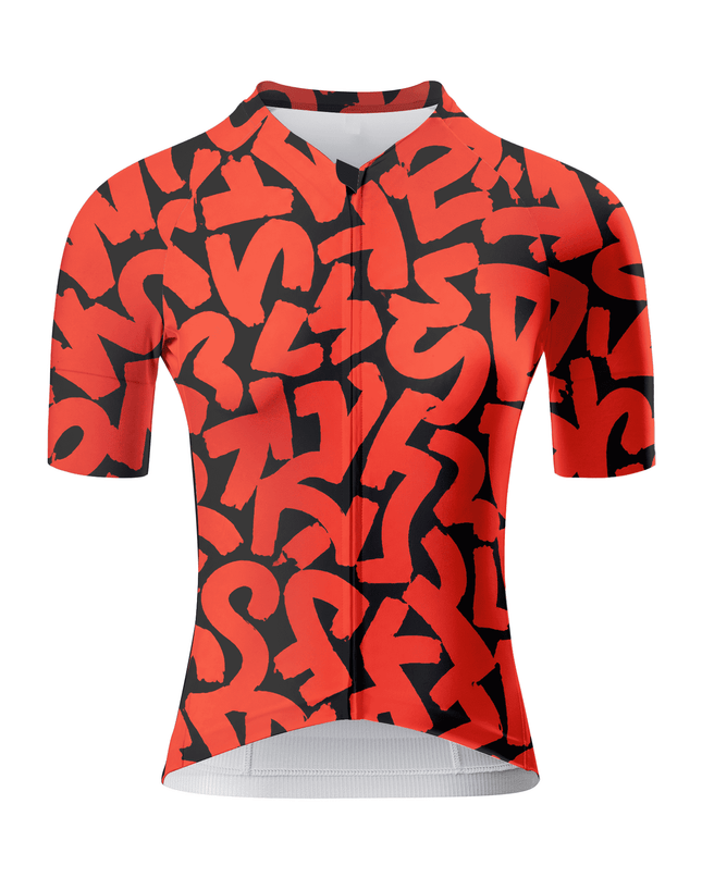 ROCKBROS Women's Bold Graffiti Script Pro Aero Cycling Jersey