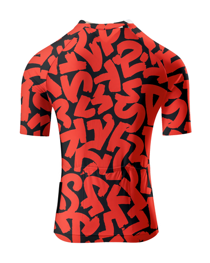 ROCKBROS Women's Bold Graffiti Script Pro Aero Cycling Jersey