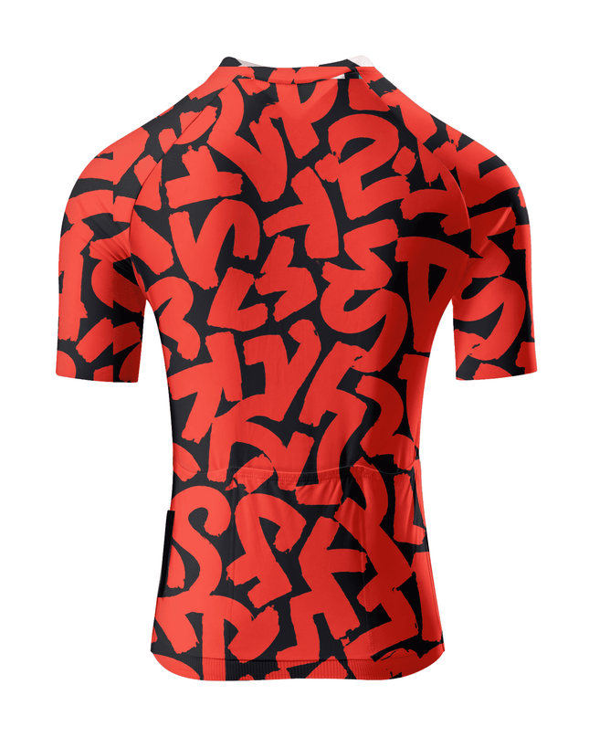 ROCKBROS Women's Bold Graffiti Script Pro Aero Cycling Jersey