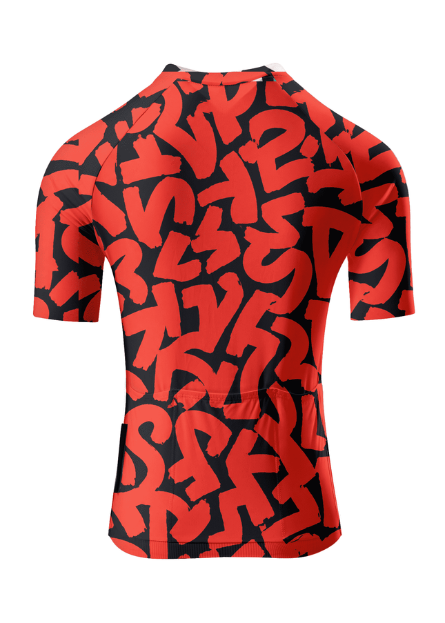 ROCKBROS Women's Bold Graffiti Script Pro Aero Cycling Jersey