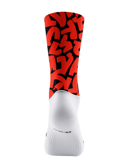 ROCKBROS Bold Graffiti Script Breathable High-Elastic Cycling Socks