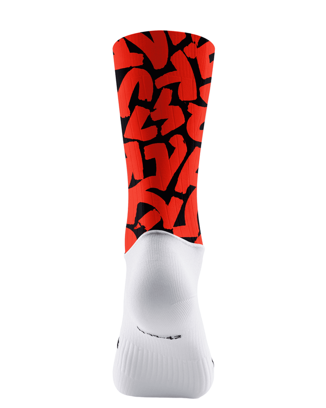 ROCKBROS Bold Graffiti Script Breathable High-Elastic Cycling Socks