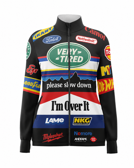 Painfully Sponsored Parody Badge Pro Aero Windbreaker Jacket