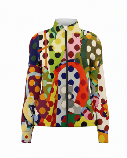 Retro Geo Polka Dot Pop Art Pro Aero Windbreaker Jacket