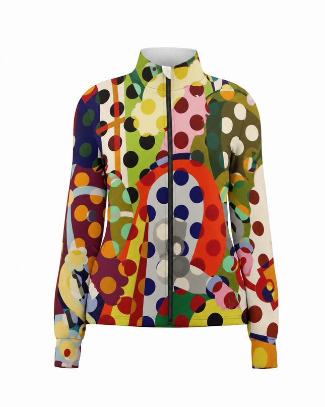 Retro Geo Polka Dot Pop Art Pro Aero Windbreaker Jacket