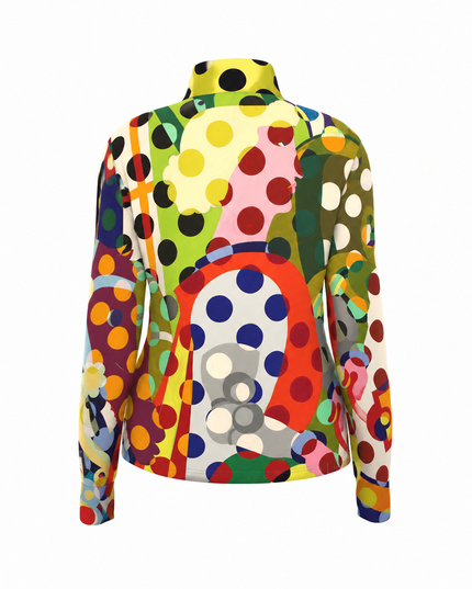Retro Geo Polka Dot Pop Art Pro Aero Windbreaker Jacket