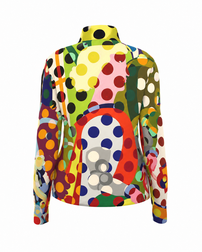 Retro Geo Polka Dot Pop Art Pro Aero Windbreaker Jacket