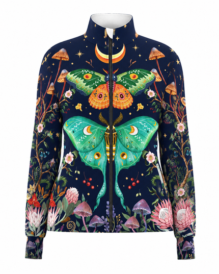 Mystic Luna Moth & Wild Flora Pro Aero Windbreaker Jacket