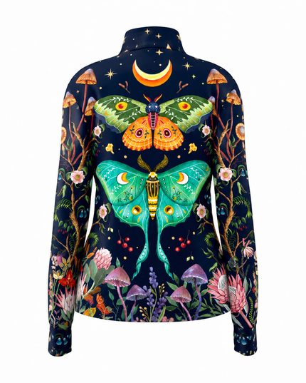 Mystic Luna Moth & Wild Flora Pro Aero Windbreaker Jacket