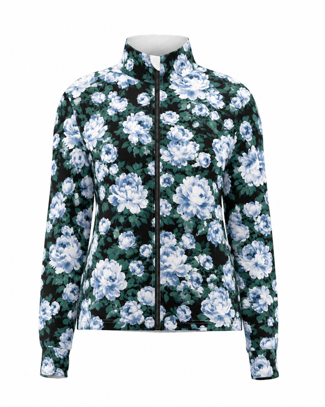 Vintage Blue Bloom Heritage Pro Aero Windbreaker Jacket