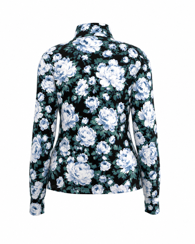 Vintage Blue Bloom Heritage Pro Aero Windbreaker Jacket