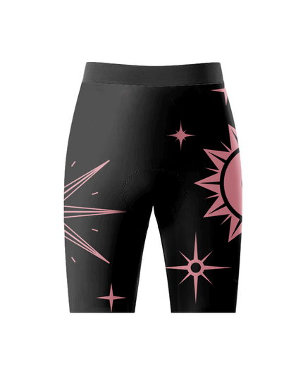 ROCKBROS Women's Cosmic Sunburst Retro Aero Cycling Shorts