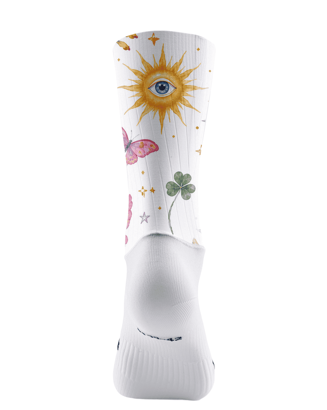 ROCKBROS Solar Eye Butterfly Botanical Pro Cycling Socks