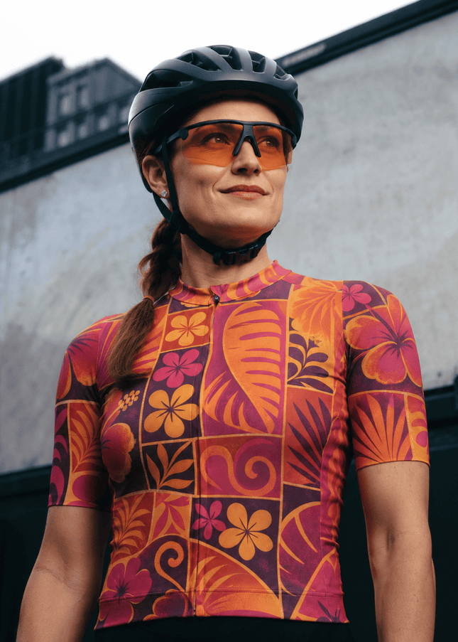 ROCKBROS Women's Tropical Sunset Pro Aero Cycling Jersey